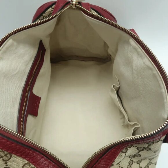 GUCCI Boston Brown Leather Satchel 656-032925 - Picture 9 of 12